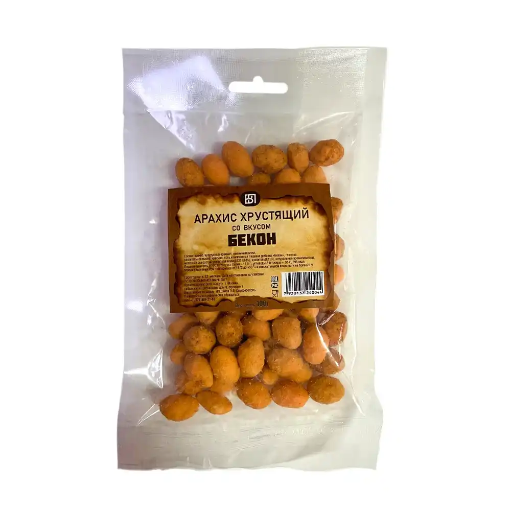 Арахис 100гр ПВ со вкусом Бекон м/уп