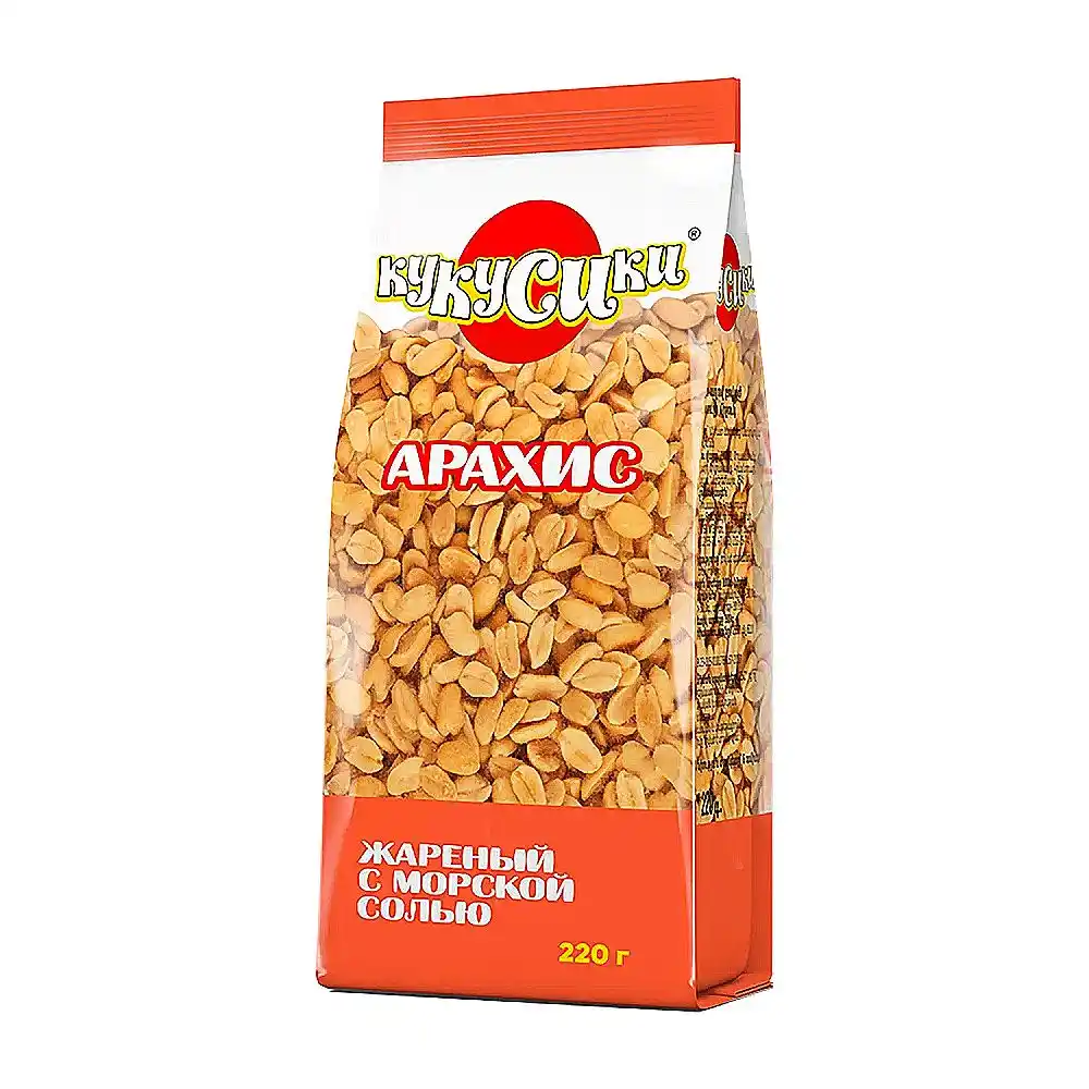 Арахис 220гр Кукусики жареный с морской солью м/уп