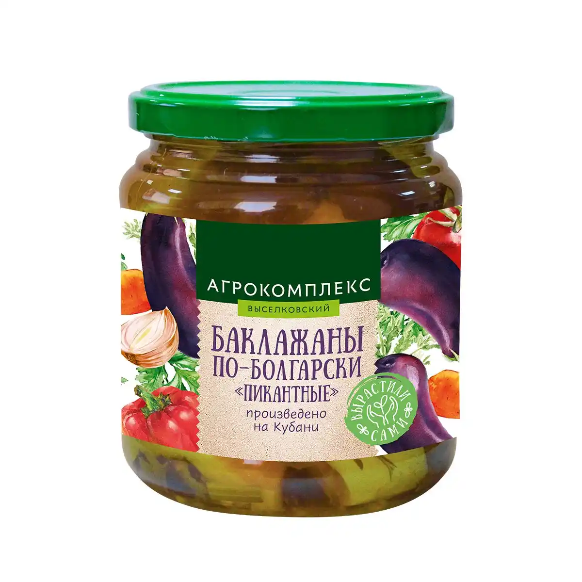 Баклажаны 440 гр Агрокомплекс Пикантные по-болгарски ст/б