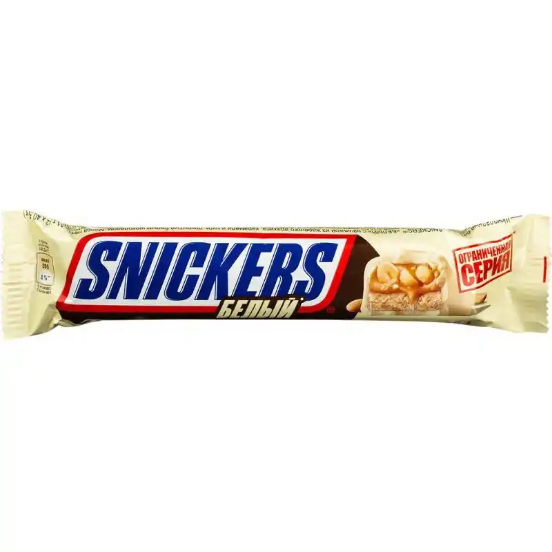 Батончик 81 г Mars Snickers Белый м/уп