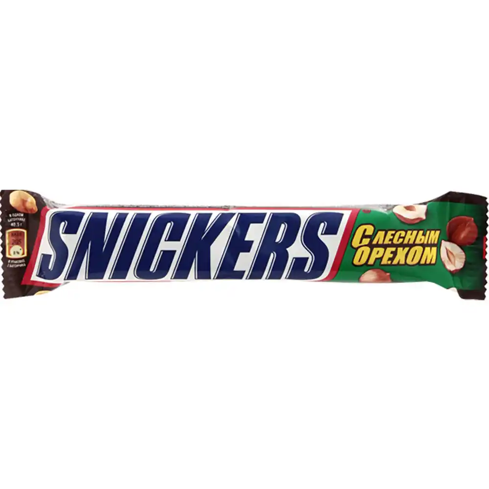 Батончик 81 г Mars Snickers Лесной орех м/уп