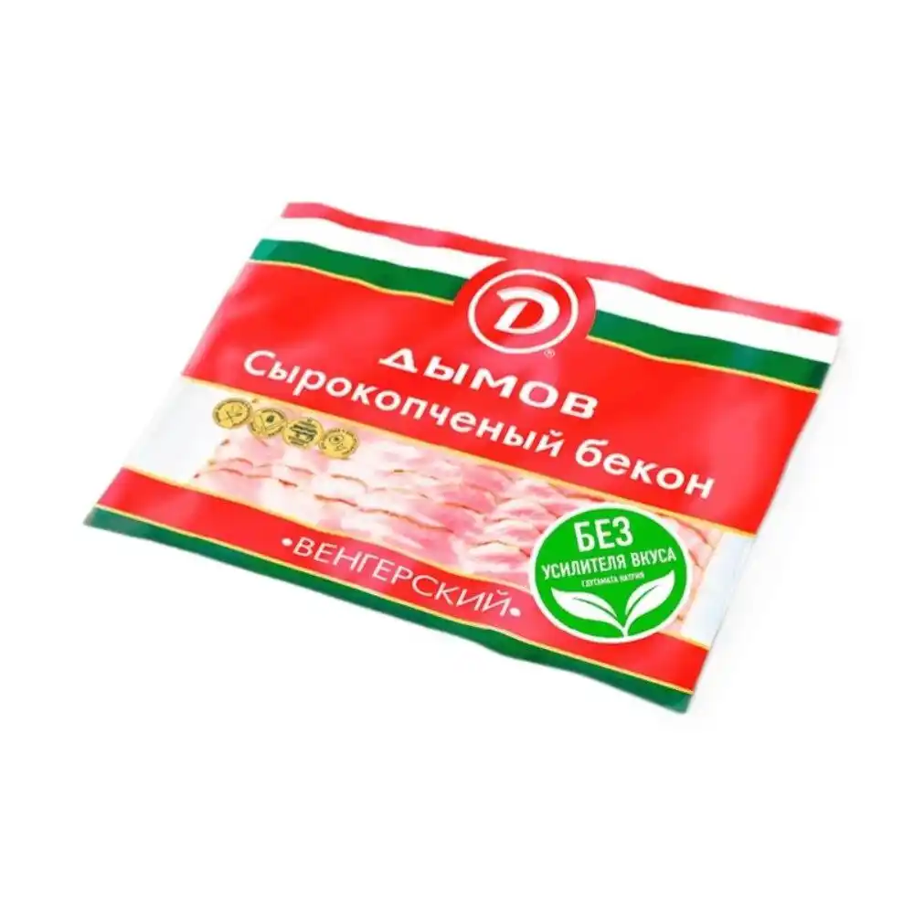 Бекон 150г Дымов Венгерский с/к нарезка вак/уп