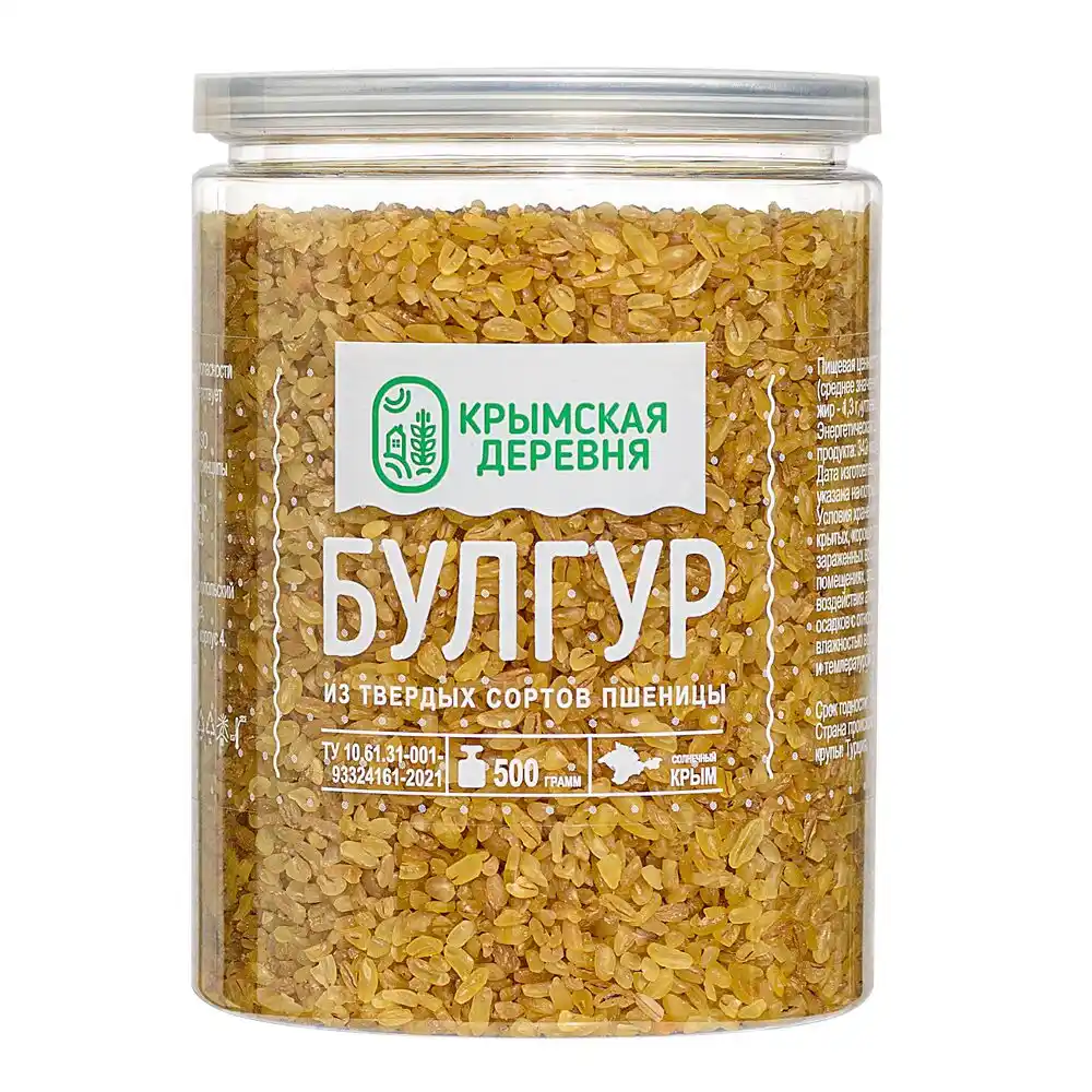 Булгур 0,5 кг Крымская деревня п/бан