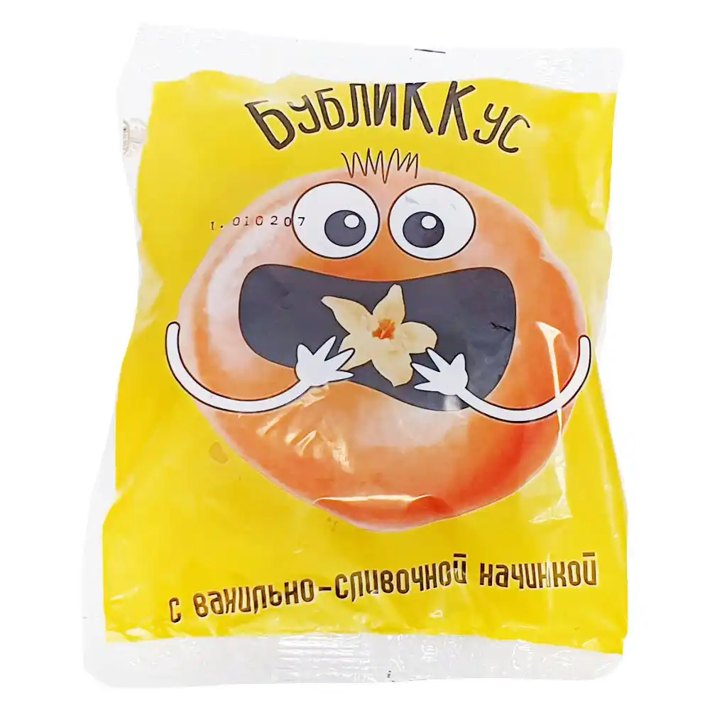 Булочка 150 г Крымхлеб БубликКус с ванильно-сливочной начинокой п/эт