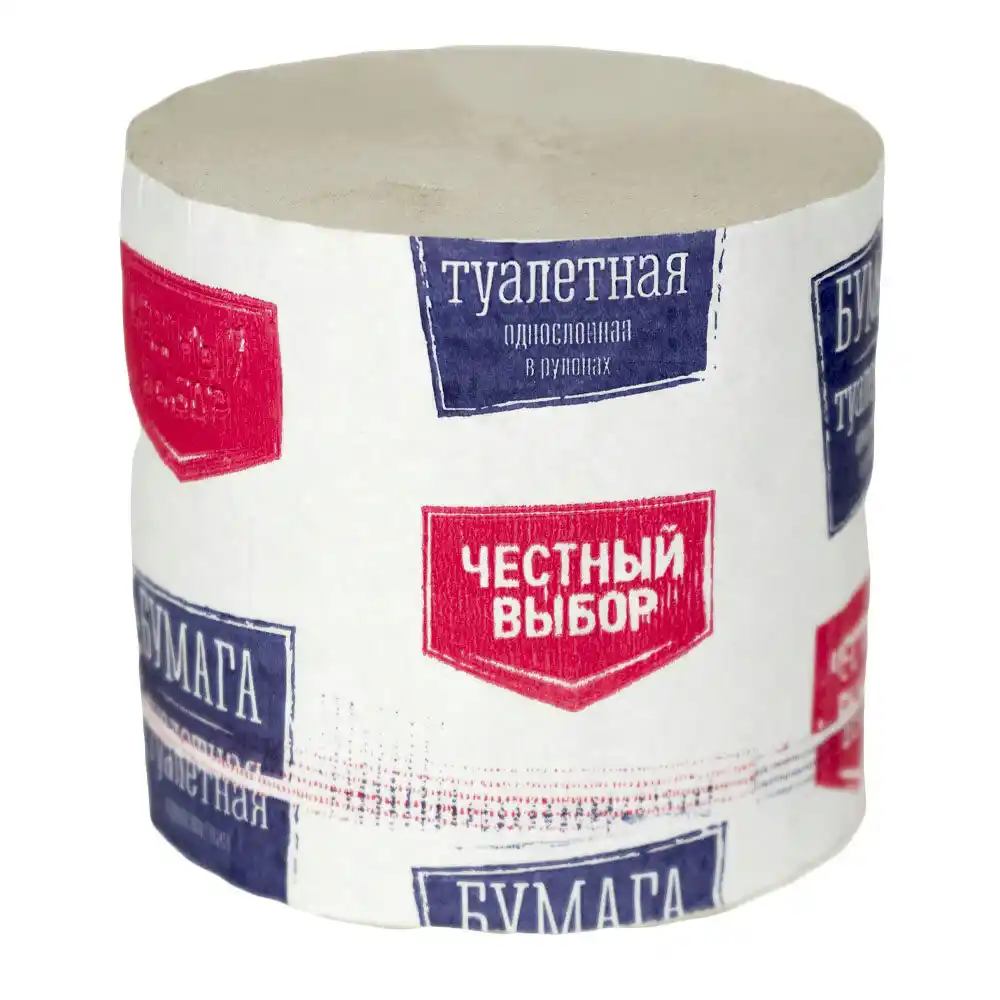Бумага туалетная 1 шт Честный выбор б/уп