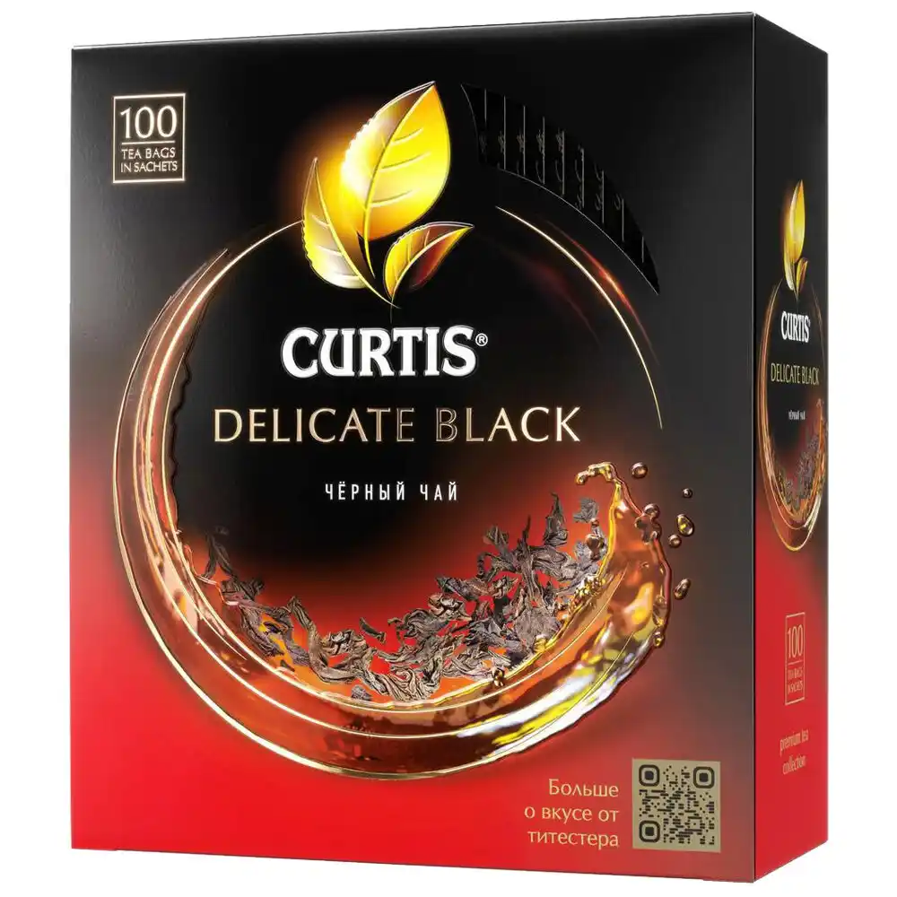Чай 100ф/п по 1.7 г Curtis Delicate Black черный к/уп