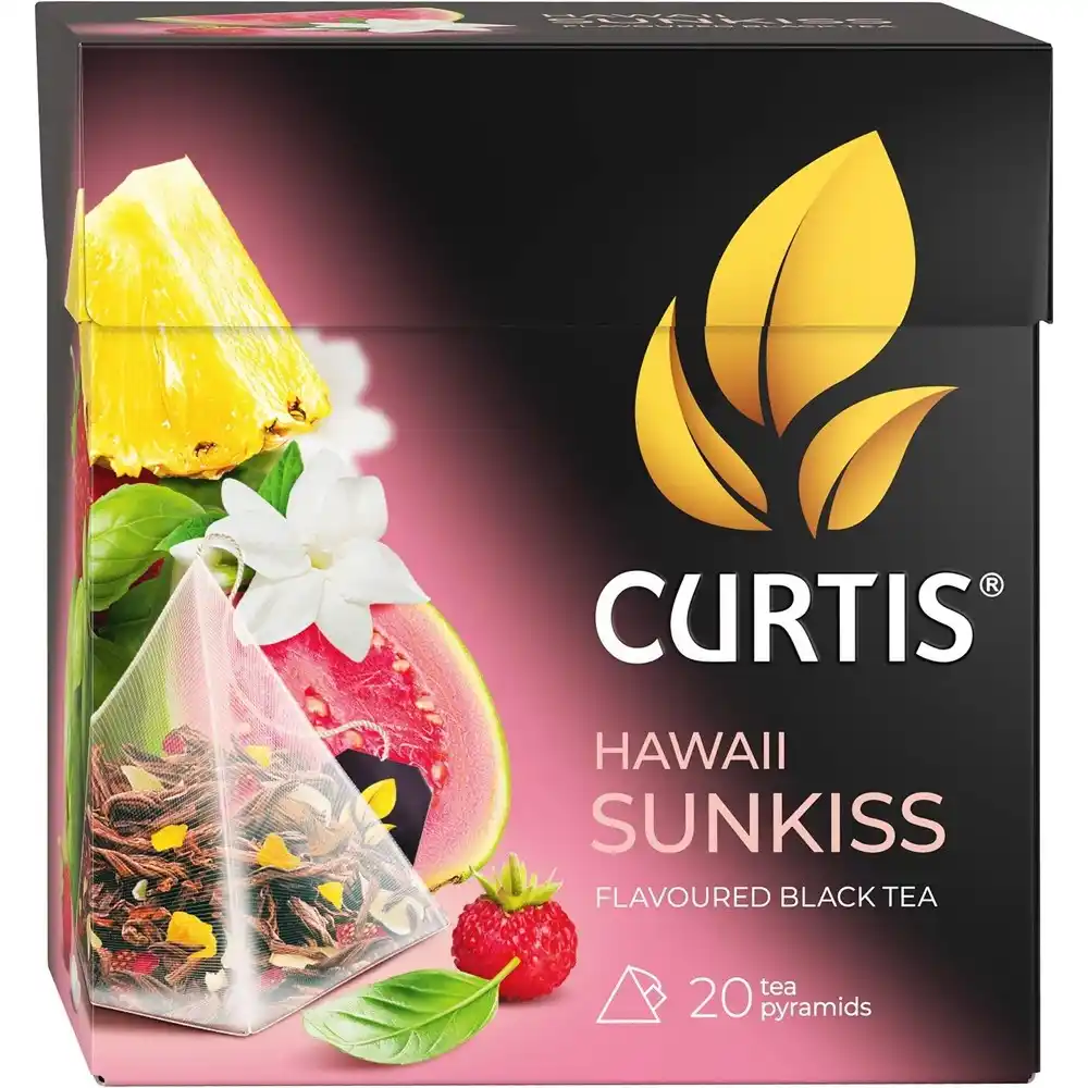 Чай (20 ф/п по 1.7 г) Curtis Hawaii Sunkiss чёрный аромат к/уп