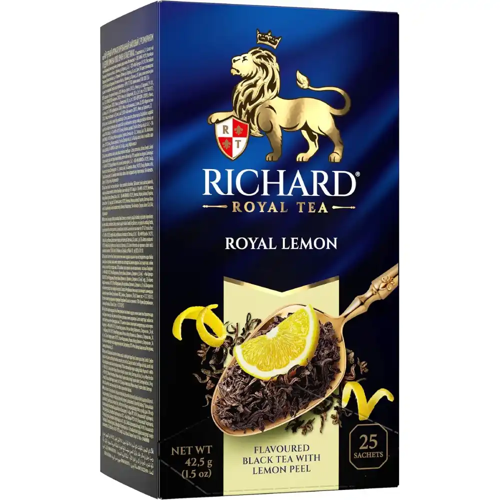Чай (25ф/п по 1.7 г) Richard Royal Lemon черный в сашетах к/уп