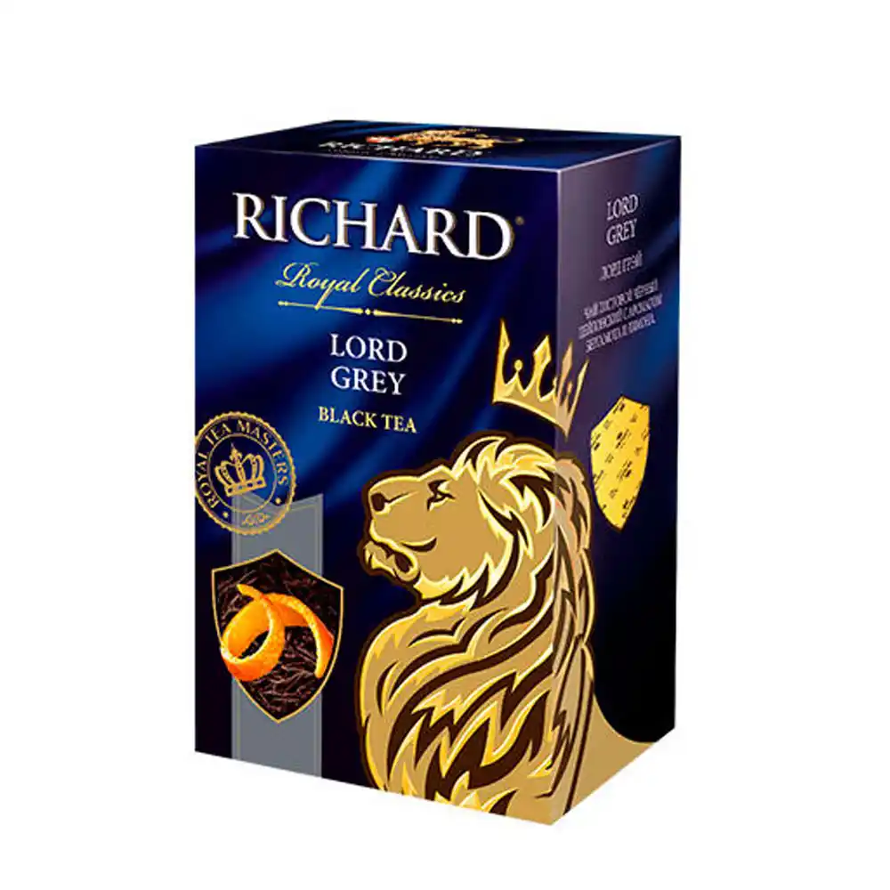Чай 90 г Richard Lord Grey чёрный аромат к/уп