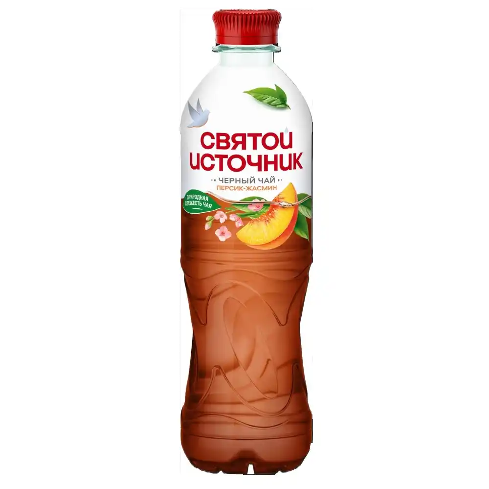 Чай черный 1л Святой Источник персик-жасмин негаз ПЭТ