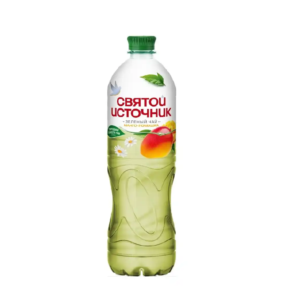 Чай зеленый 0,5л Святой Источник манго-ромашка негаз ПЭТ