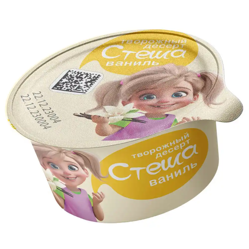 Десерт творожный 100г Стеша Ваниль 5% пл/ст