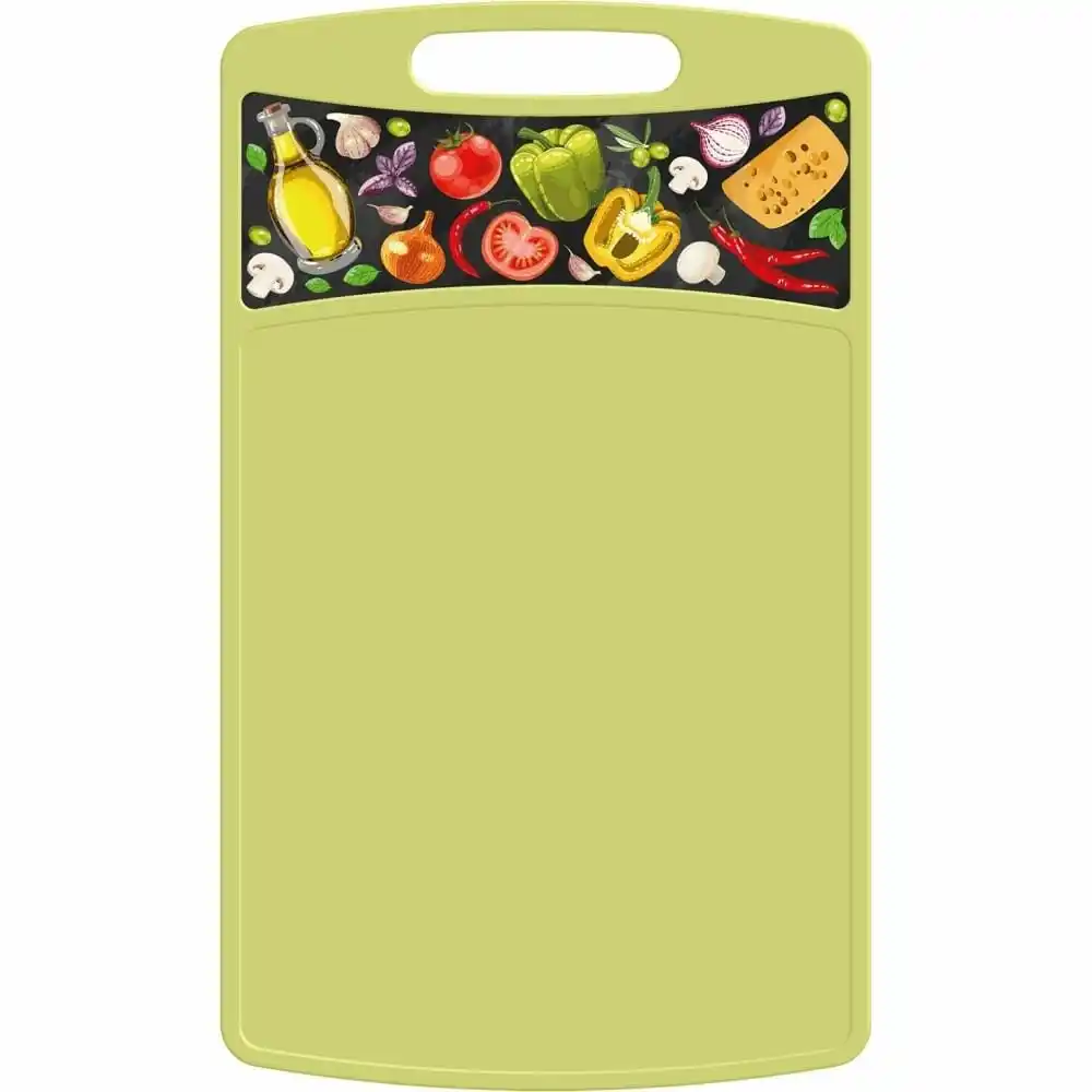 Доска разделочная 335x220x4мм Homver Bergamo прямоугольная зеленый б/уп