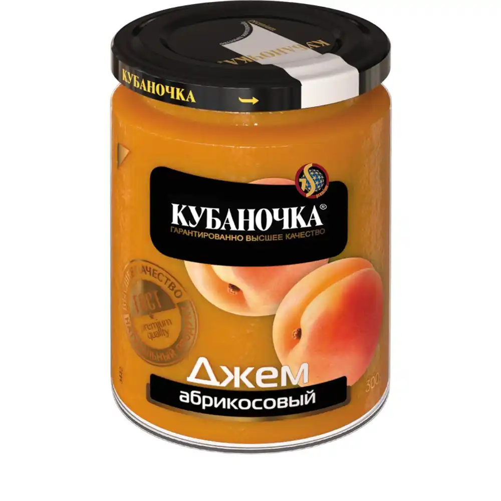Джем 300гр Кубаночка Абрикосовый ст/б