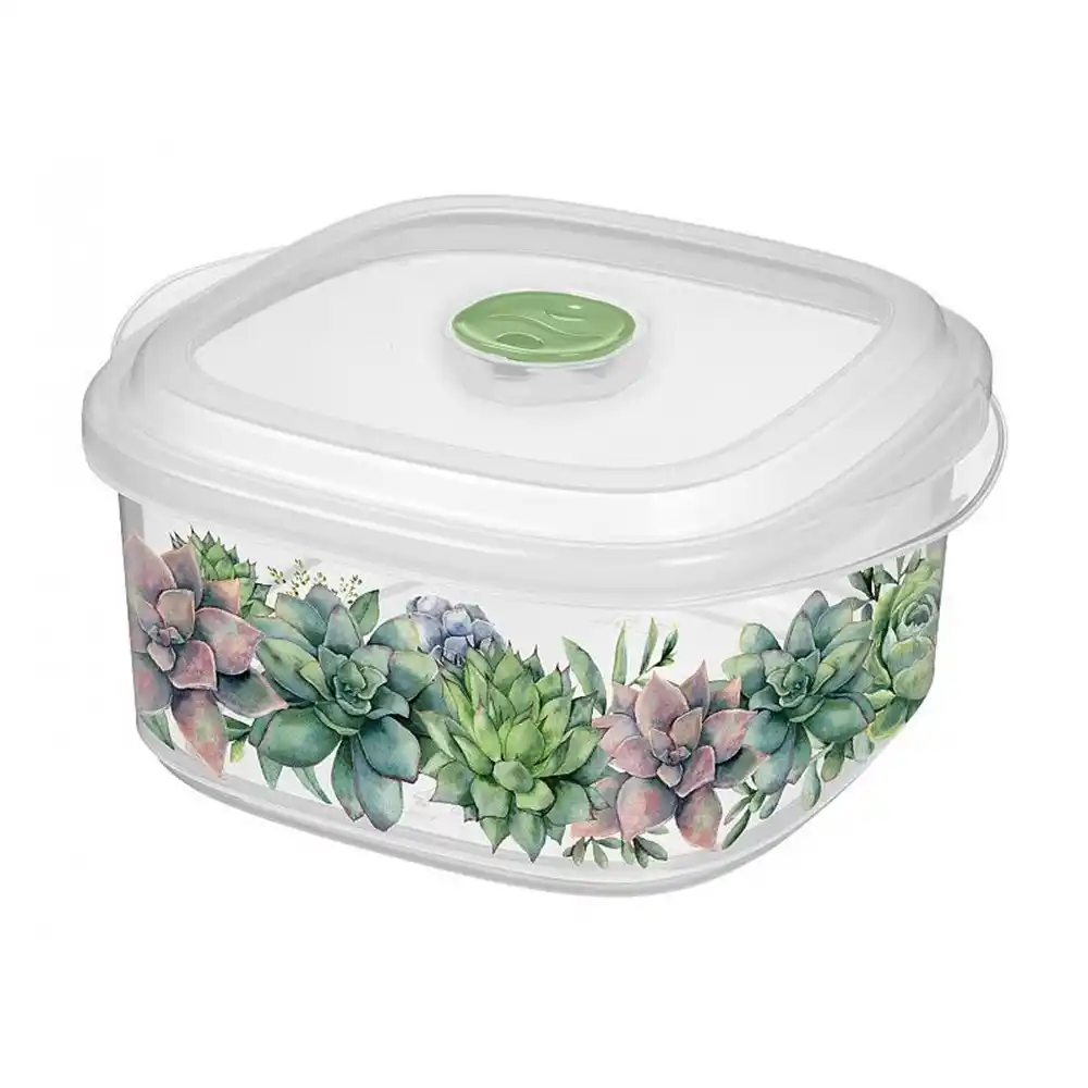 Емкость д/СВЧ 1,6л Homver Bergamo с клапаном с декором б/уп