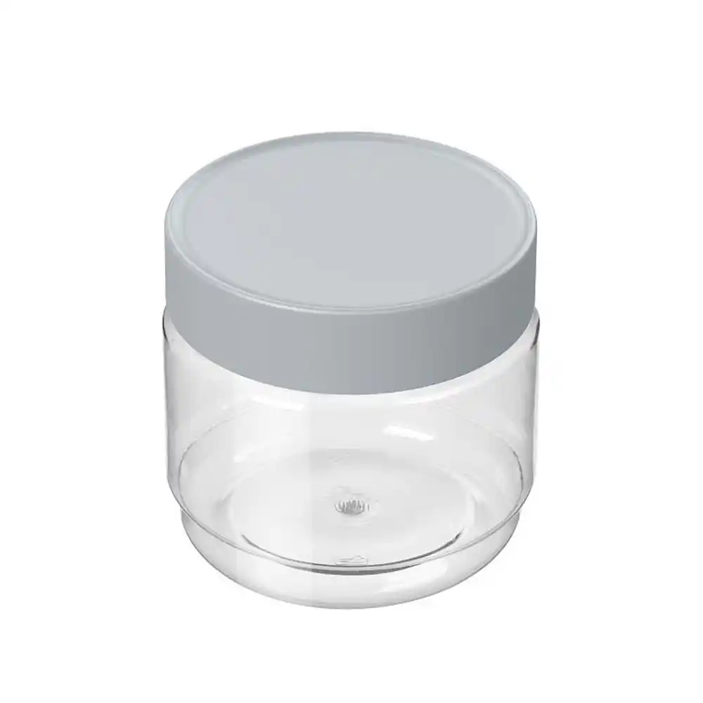 Емкость д/сыпучих продуктов 0,5л Homver Modena серый б/уп