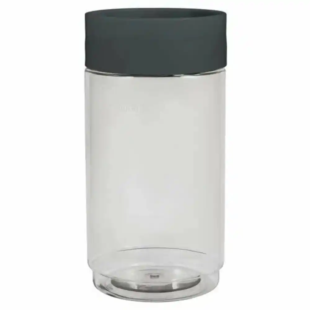 Емкость д/сыпучих продуктов 1л Homver Asti черный б/уп