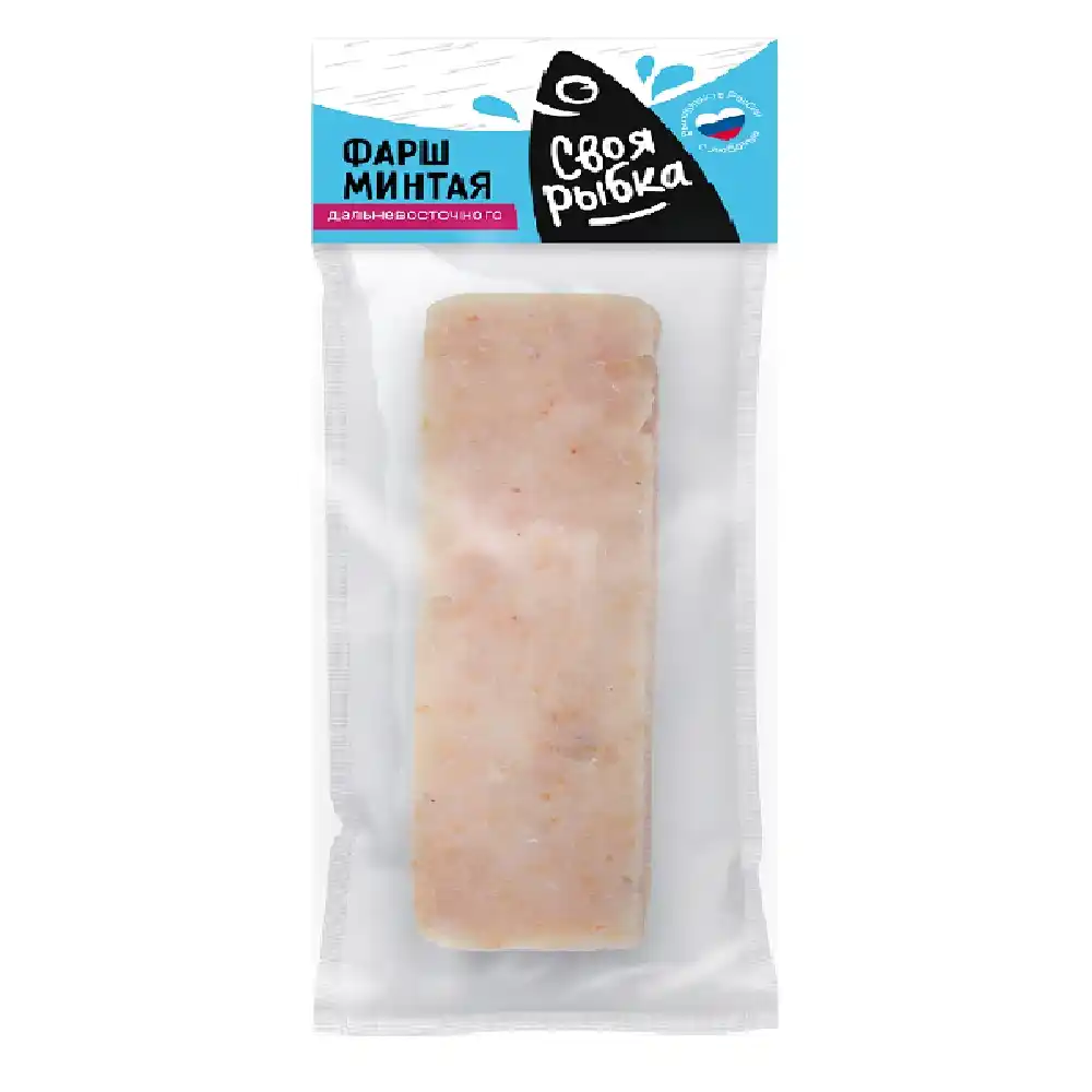 Фарш минтая 400 г Своя рыбка вак/уп