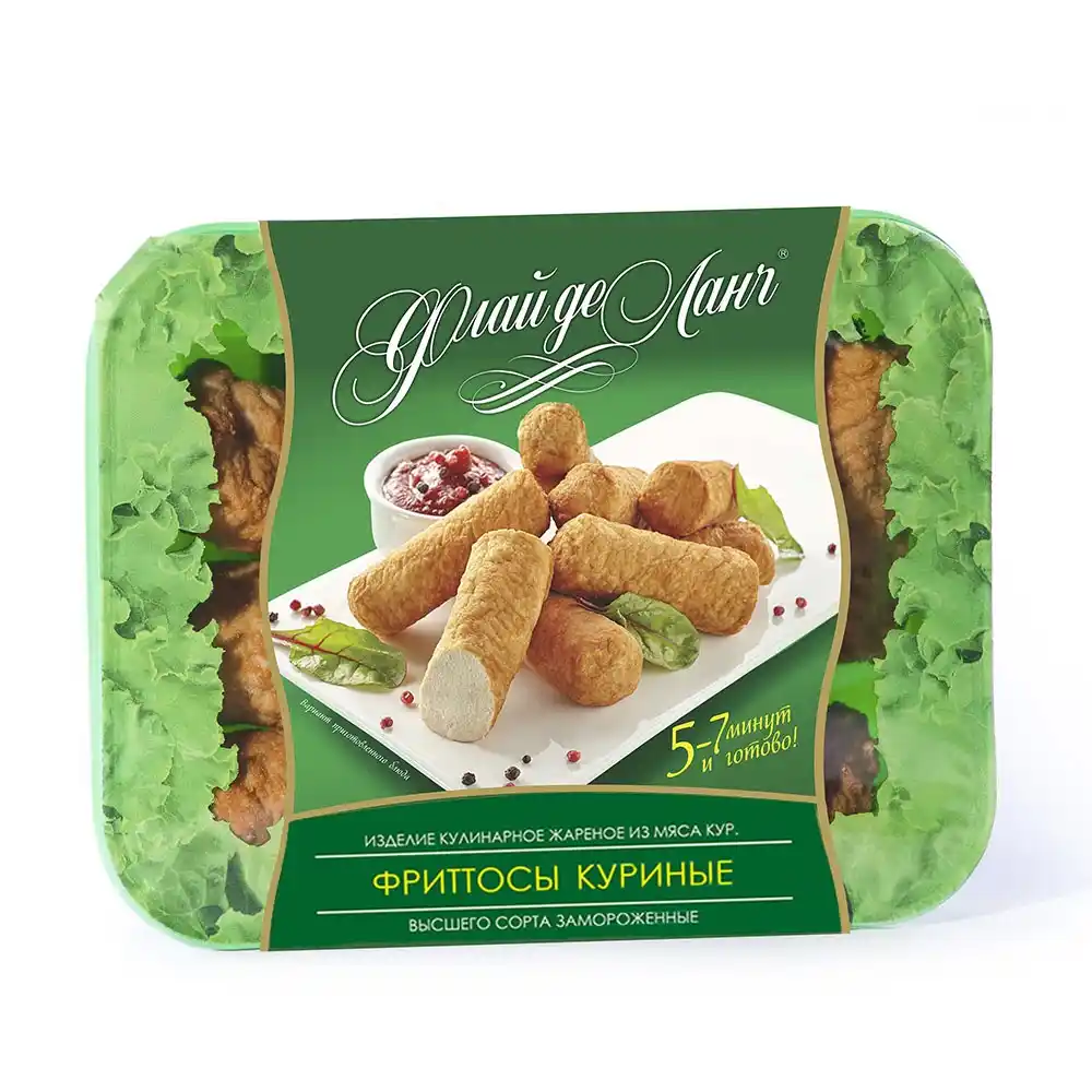 Фриттосы 370 г Флай де Ланч куриные заморож. пл/лот