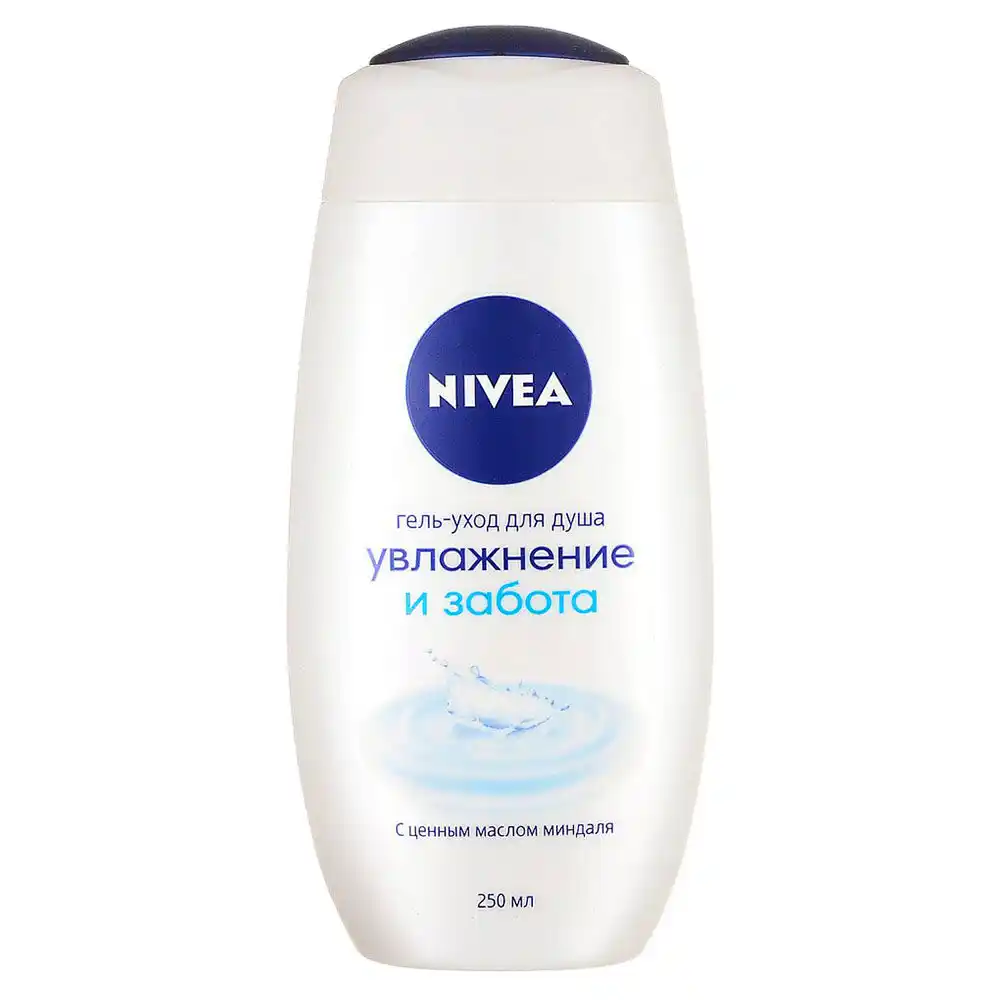 Гель для душа 250 мл Nivea Увлажнение и забота п/бут