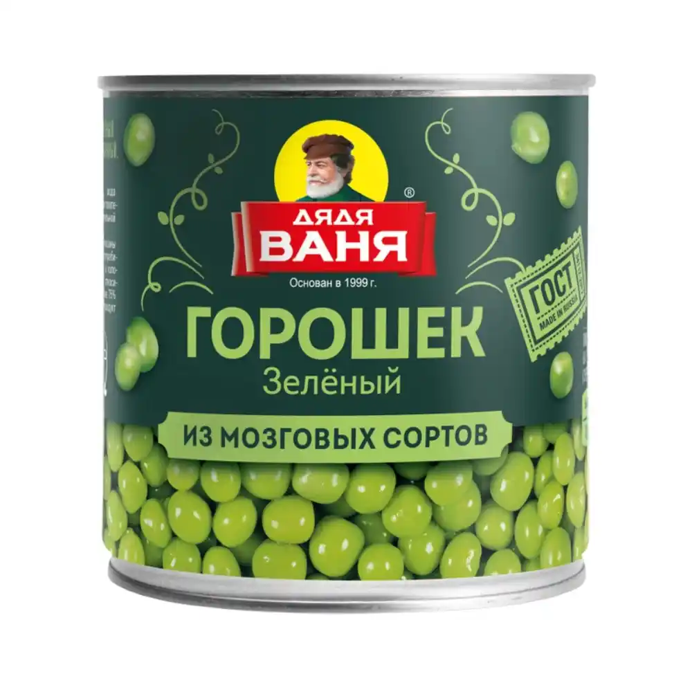 Горошек 400гр Дядя Ваня зеленый ж/б