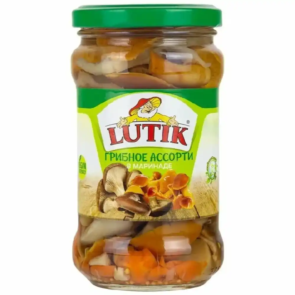 Грибное ассорти 314мл LUTIK в маринаде ст/б