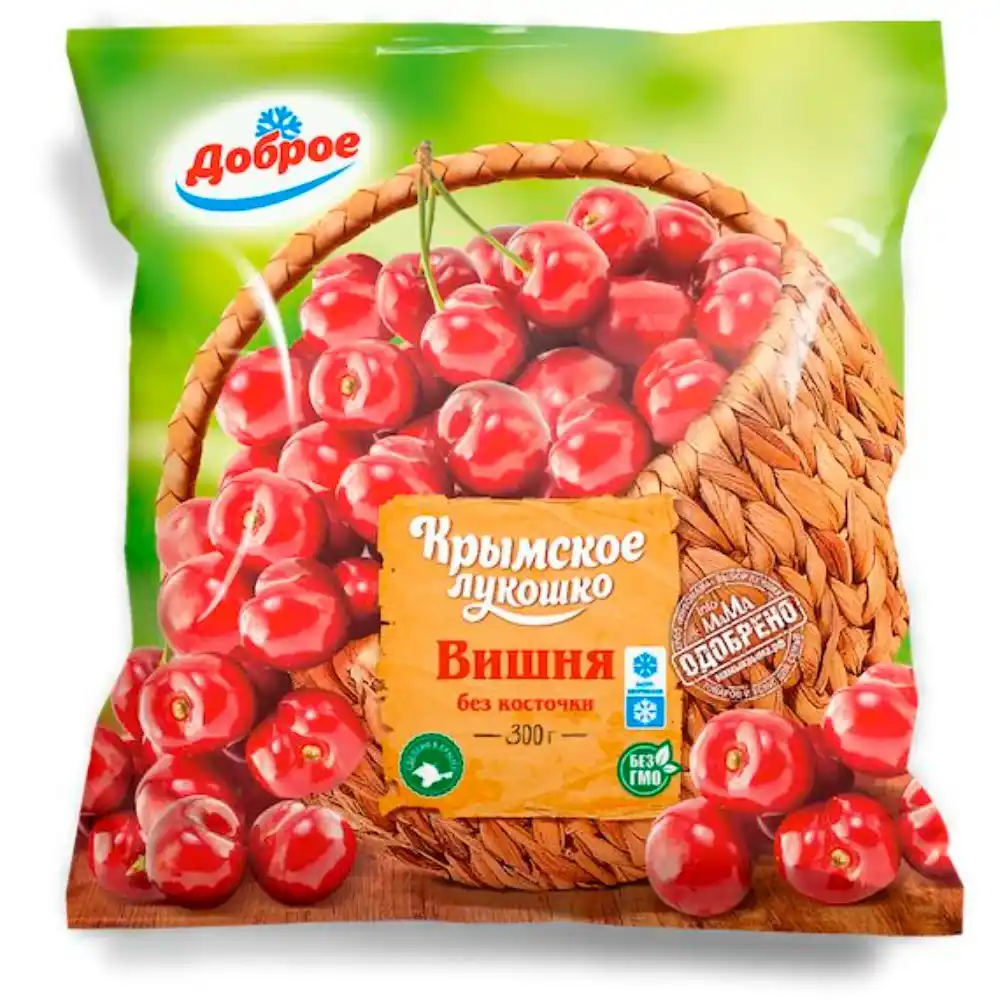 Ягоды 300г Крымское лукошко вишня без косточки м/уп