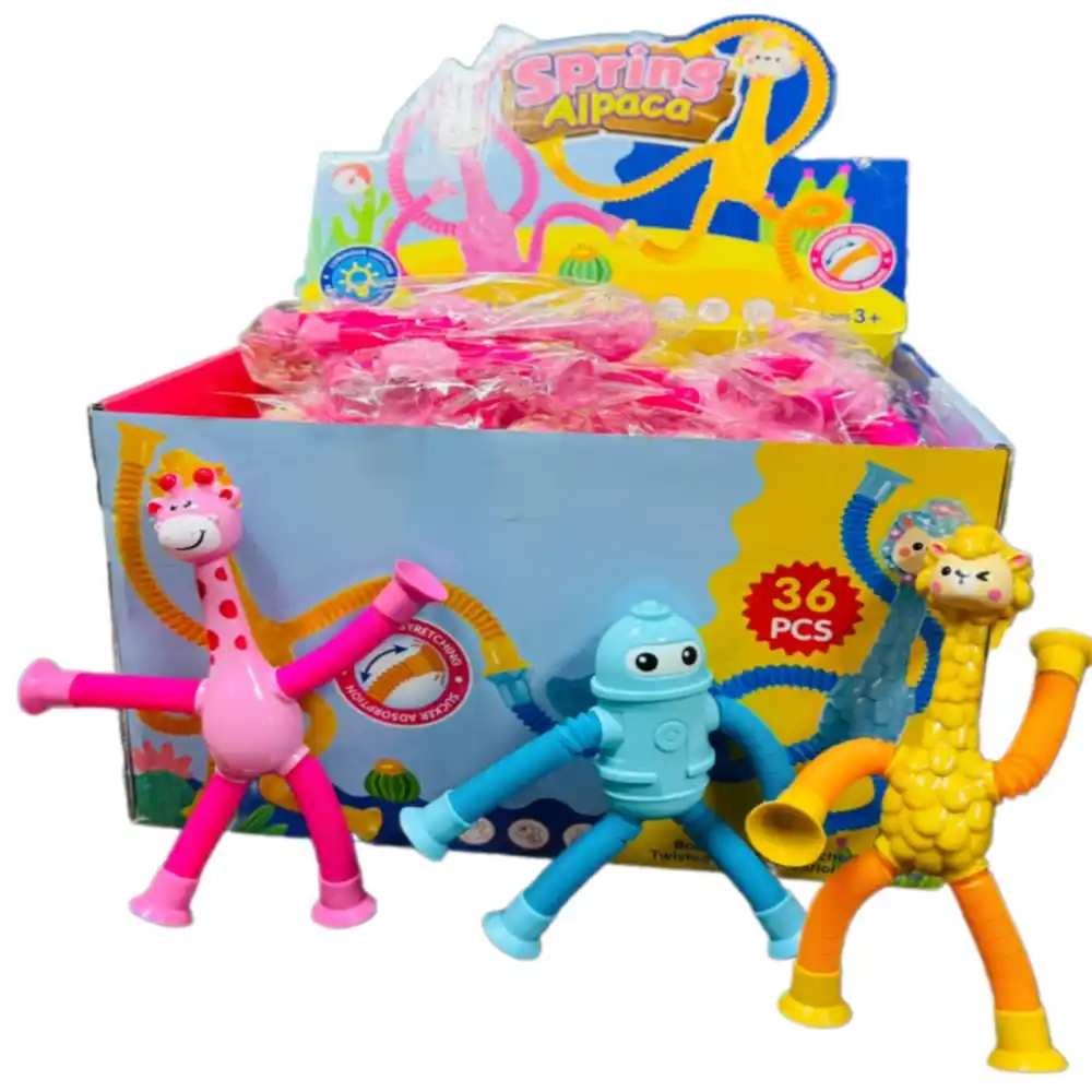 Игрушка-антистресс Gaozun Жираф труба на присоске арт SS-4126 4128 п/эт