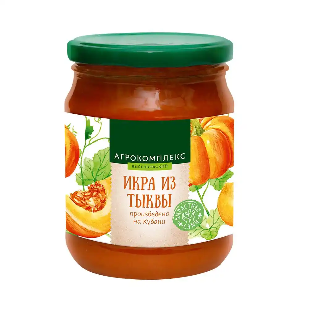 Икра 0,5л Агрокомплекс из тыквы высшего сорта ст/б