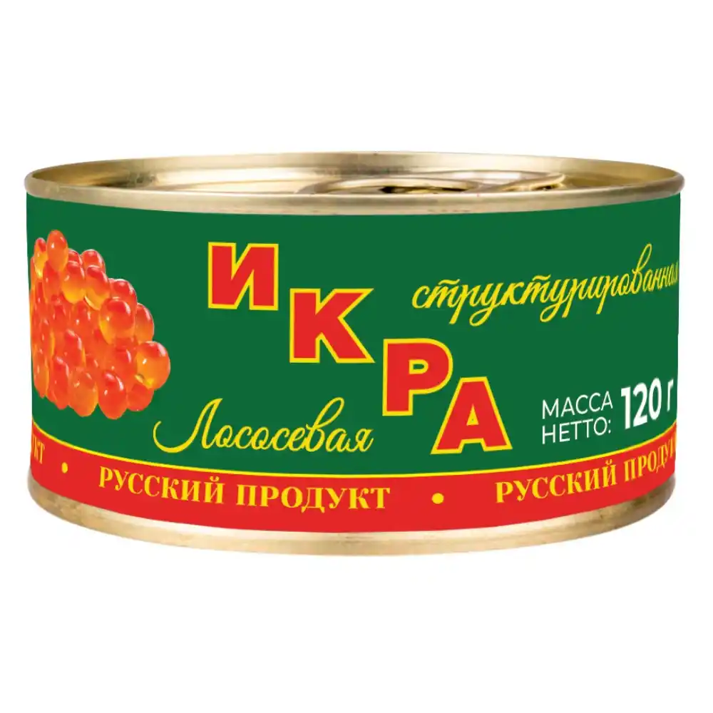 Икра 120г Балтийский берег лососевая структурированная ж/б