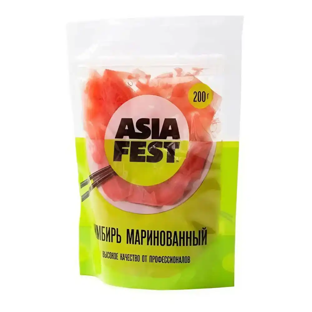 Имбирь 200гр Asia Fest Маринованный м/уп