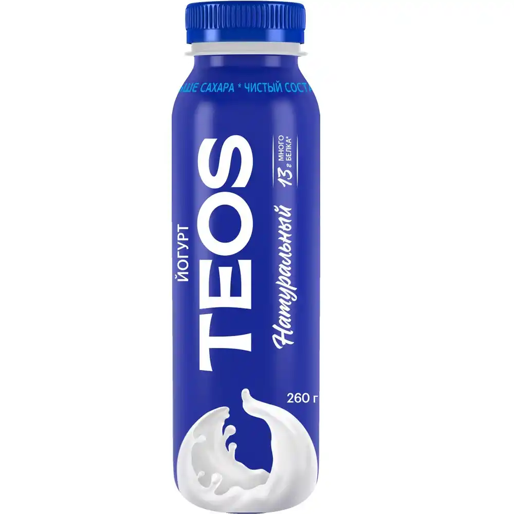 Йогурт 260 г Тeos Active Натуральный 2,0% п/бут