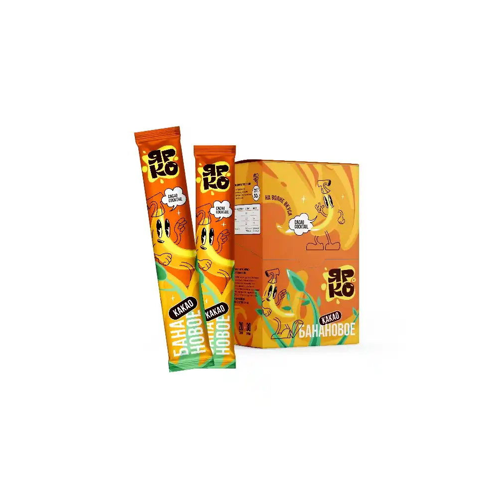 Какао напиток 30гр ЯРКО Банановое м/уп