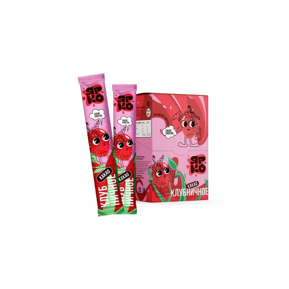 Какао напиток 30гр ЯРКО Клубничное м/уп