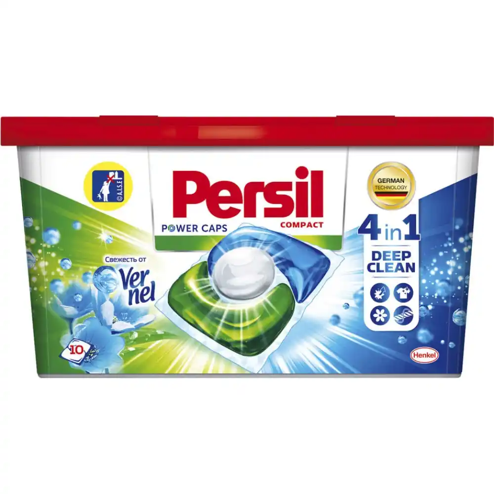 Капсулы д/стирки 10шт Персил Power Caps СОВ 4в1 пл/уп