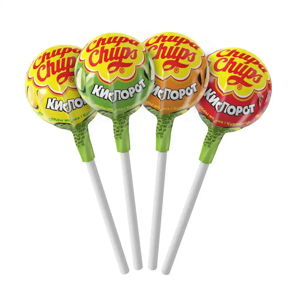 Карамель 12 гр Chupa Chups Кислорот микс м/уп