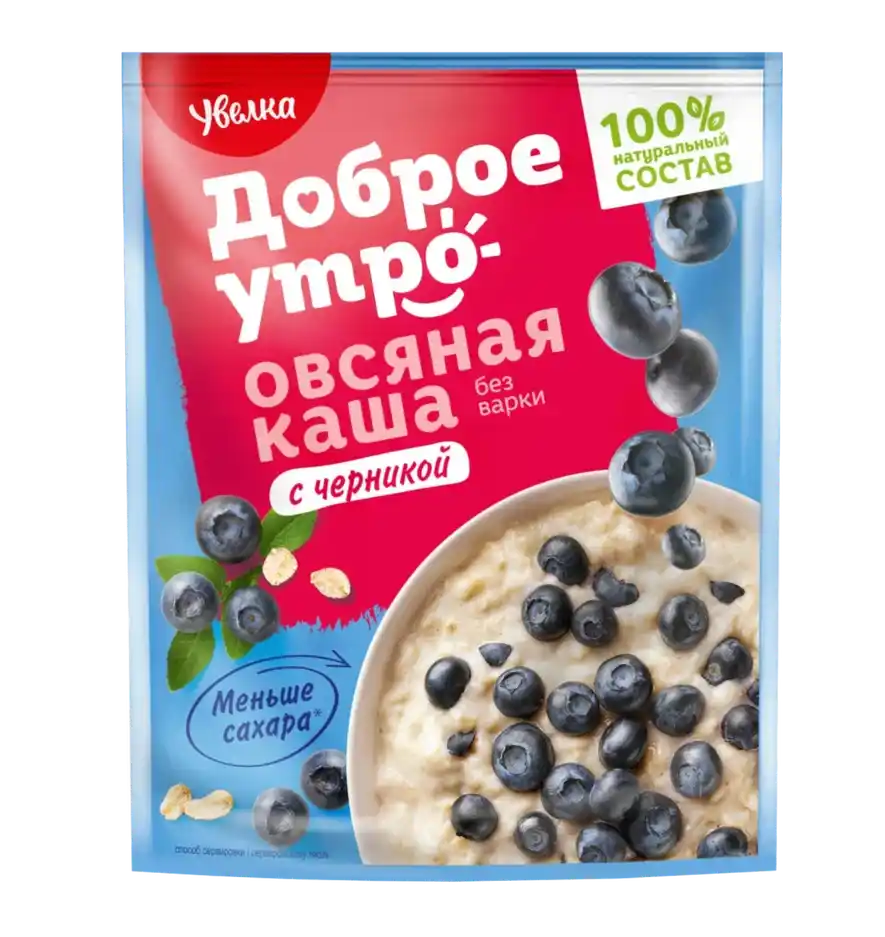 Каша 40 гр Увелка с черникой м/уп