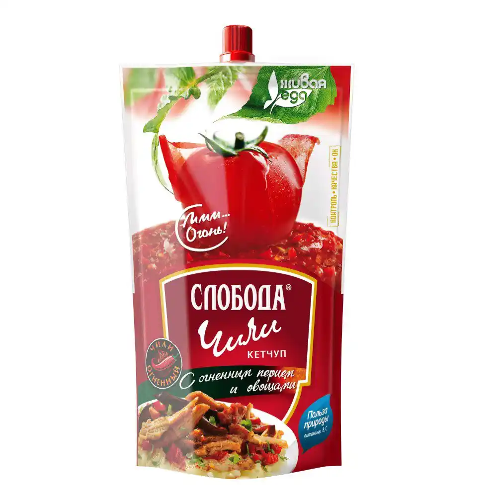 Кетчуп 320 гр Слобода Чили д/п