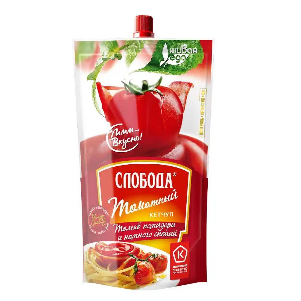 Кетчуп 320 гр Слобода Томатный д/п