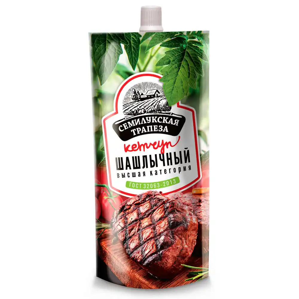 Кетчуп 480 г Семилукская трапеза Шашлычный д/пак