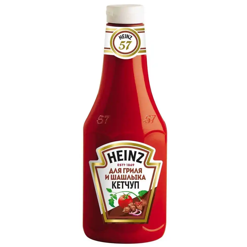 Кетчуп 550 гр Heinz д/гриля и шашлыка дой-пак