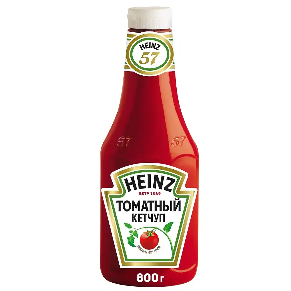 Кетчуп 800гр Heinz Томатный пл/б