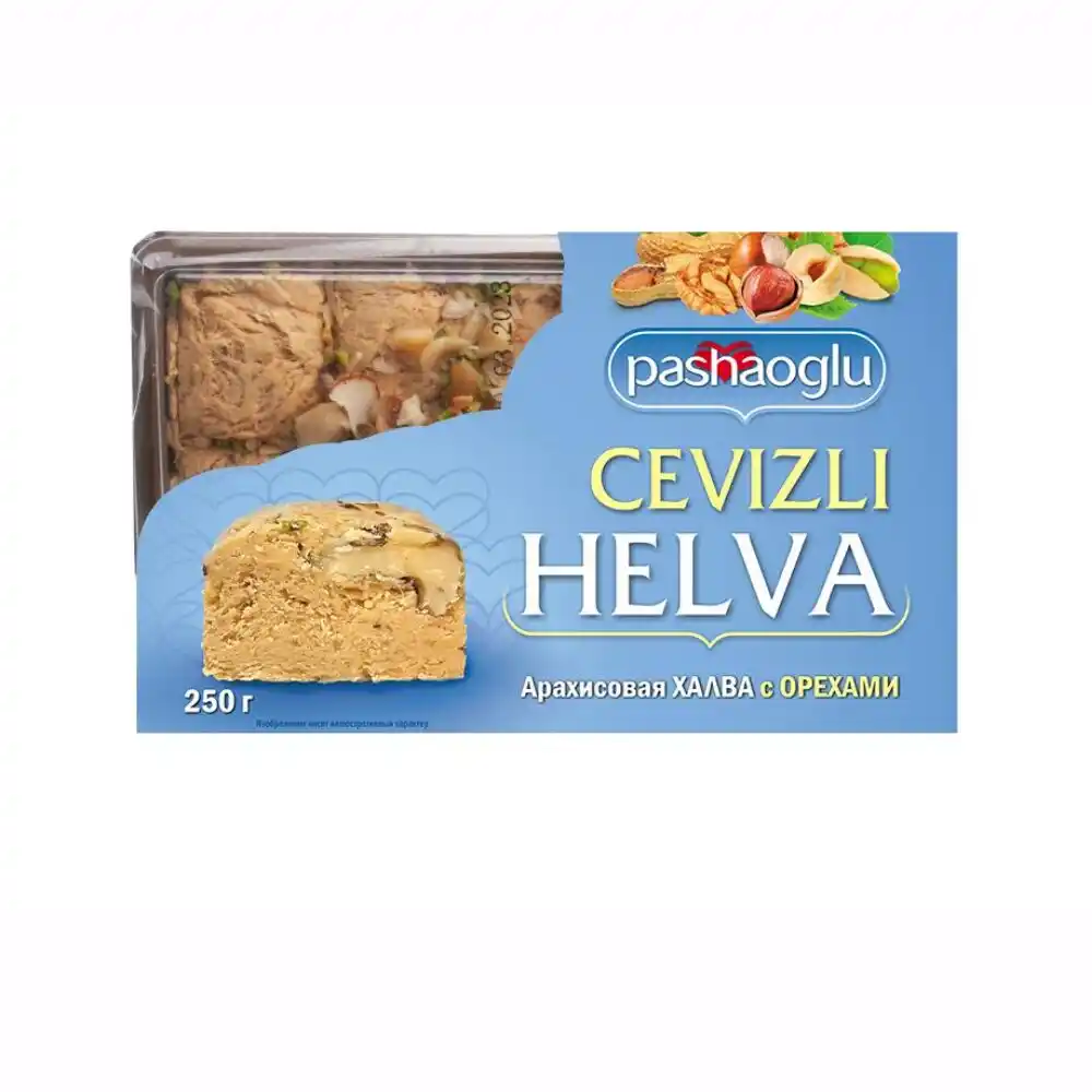 Халва 250гр Pashaoglu Арахисовая с орехами п/лот