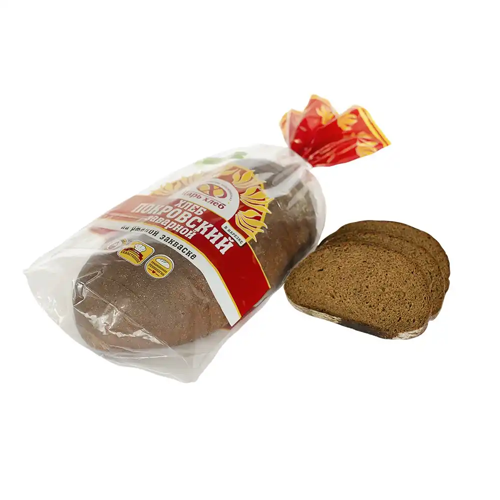 Хлеб 325 г Царь хлеб Покровский заварной нарез п/эт