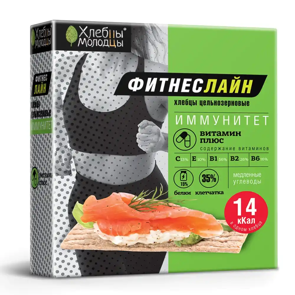 Хлебцы 100 г Хлебцы-Молодцы ФитнесЛайн Витамин плюс м/у
