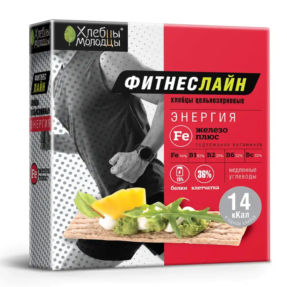 Хлебцы 100 г Хлебцы-Молодцы ФитнесЛайн Железо плюс м/у