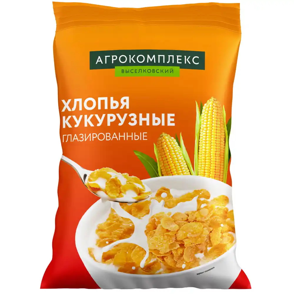 Хлопья 350 г Агрокомплекс кукурузные глазированные м/уп