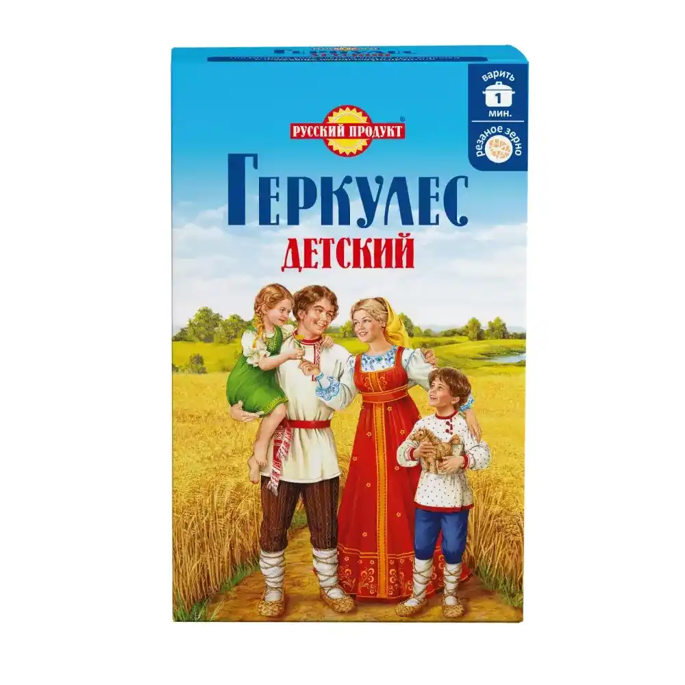 Хлопья овсяные 350гр Геркулес Детский к/уп