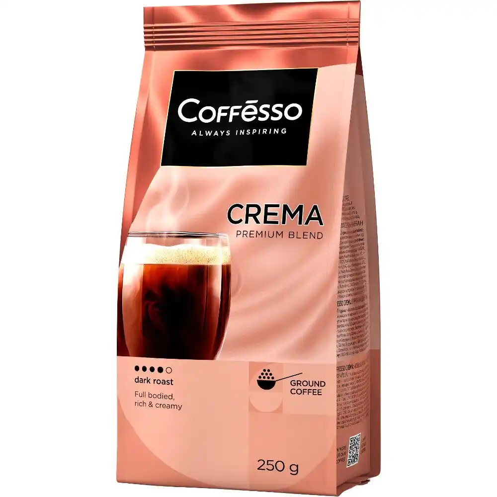 Кофе 250гр Coffesso CREMA Молотый м/уп