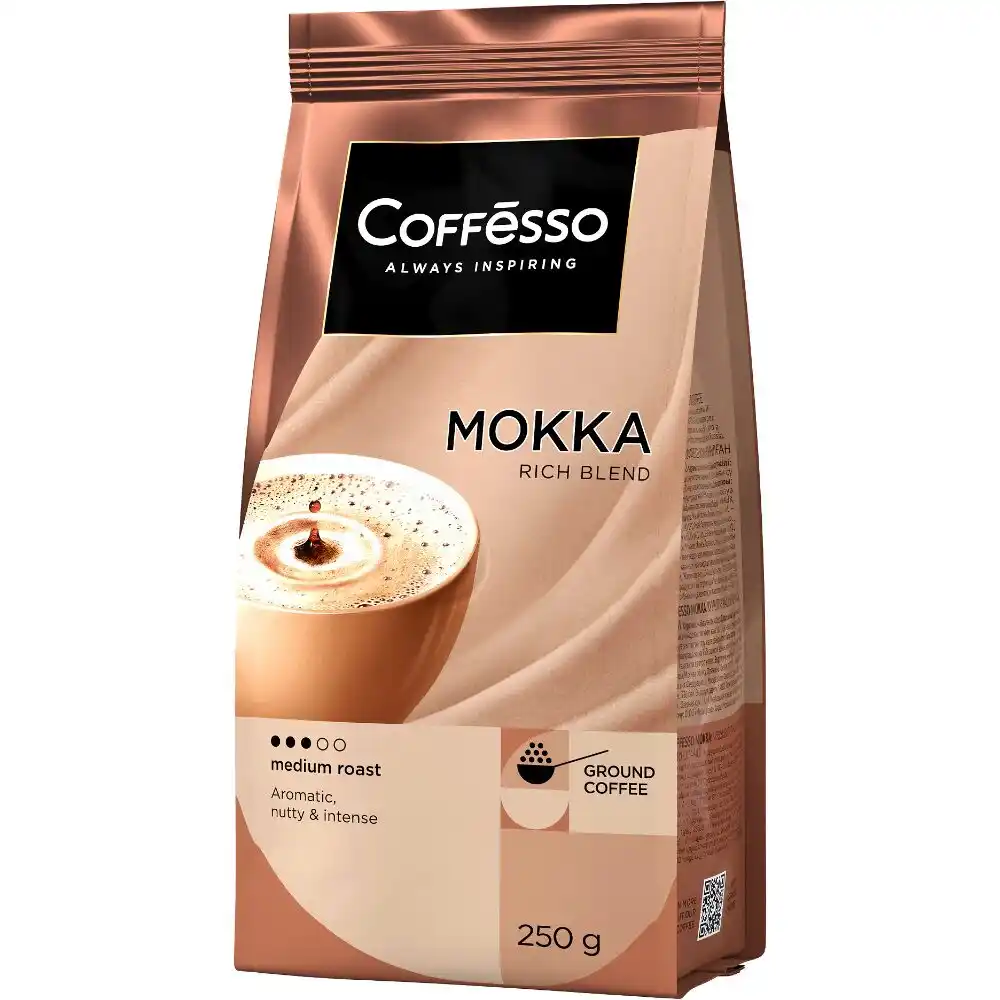 Кофе 250гр Coffesso MOKKA Молотый м/уп